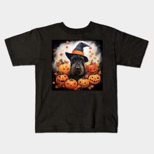 Kerry blue terrier Hallowen Kids T-Shirt